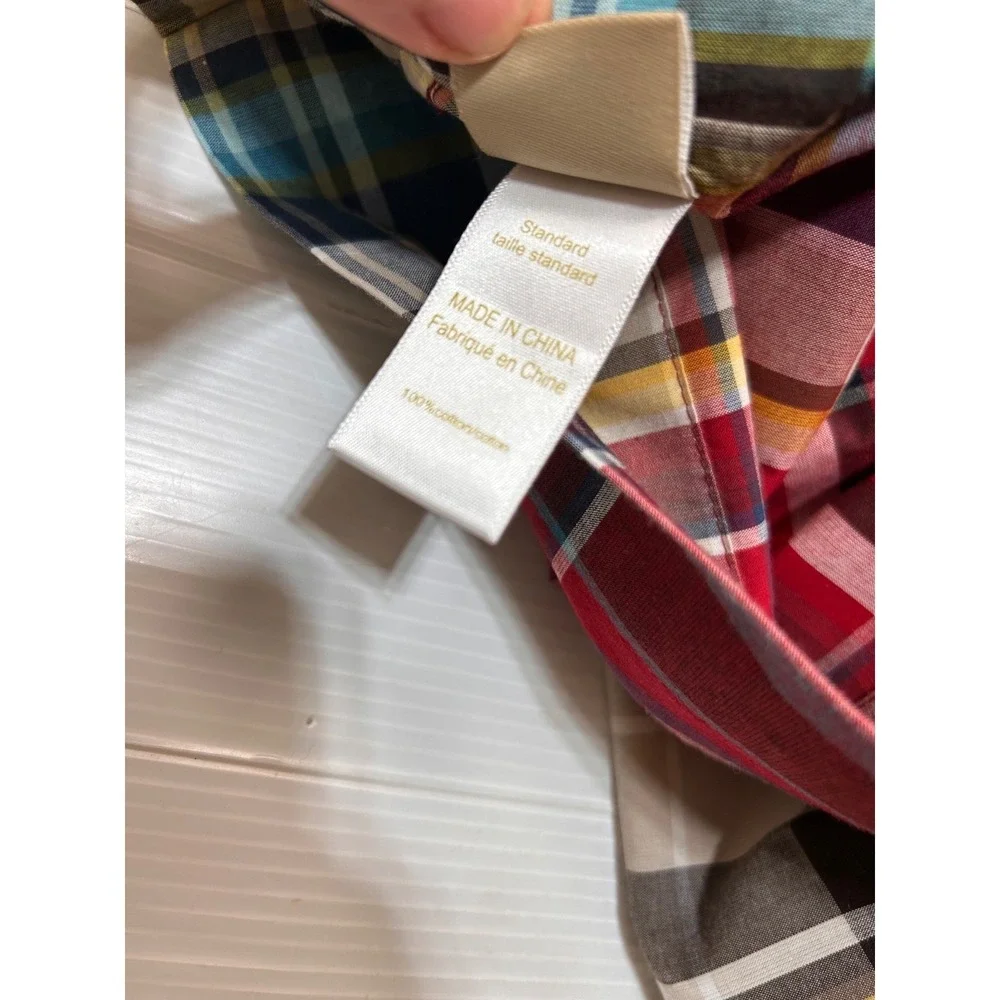 8 Piece Pottery Barn Teen Wrangler Plaid 1 Duvet Cover Queen 2 Shams 5 Pillow